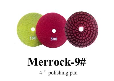 Almofadas de polonês concretas do diamante do cimento cerâmico vermelho com 7mm 2000# grosso