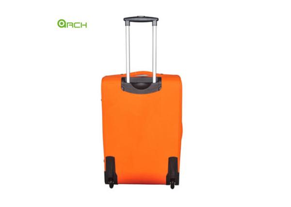600D Polyester Suitcase Soft Sided Luggage with One Front Pocket and Skate Wheels