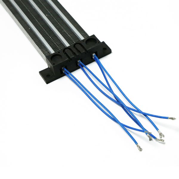 Calentador PTC de 24V a 220V con PTC cerámico y aleta de aleación de aluminio corrugado para soplador de aire caliente eficiente