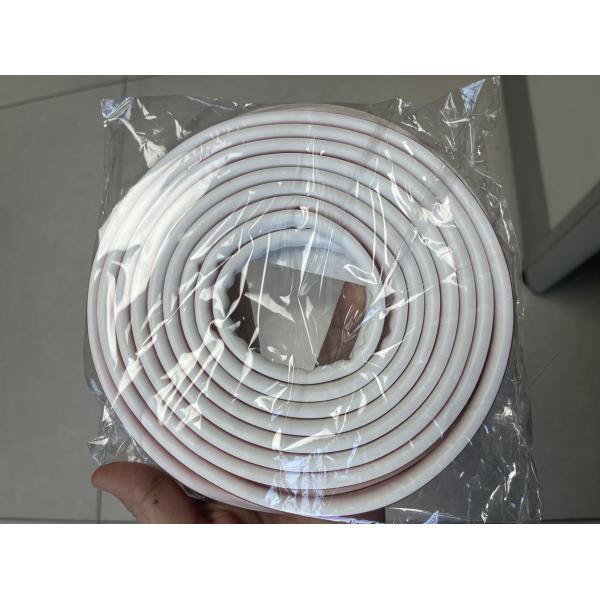 D-Shape Rubber Weather Seal Strip for Door Frame and Gaps Black Silicone Material