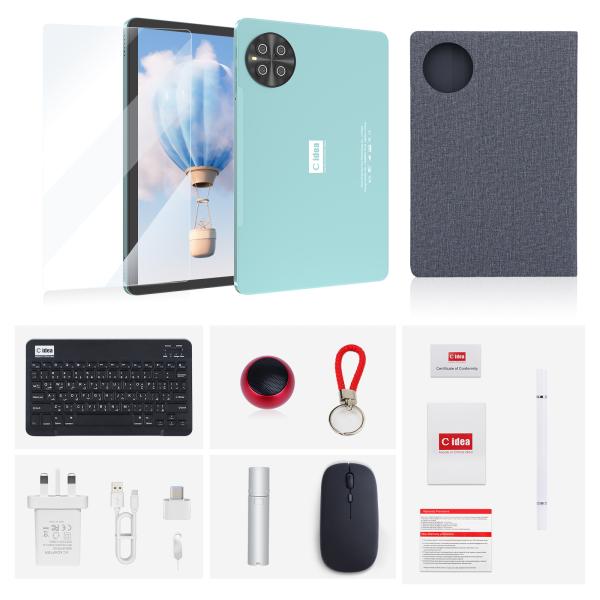C Idea 10.1インチ タブレット MTK CPU WIFI Android タブレット 2 SIMサポート CM8800plus ブルー