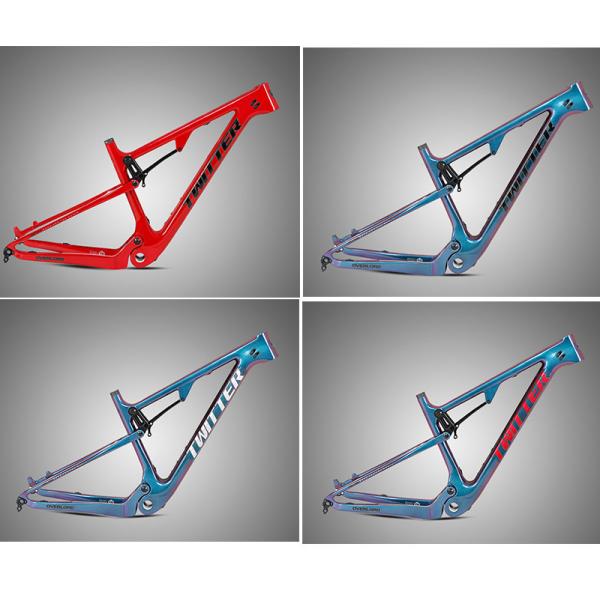 Удар 165*38*22mm рамки волокна MTB углерода T900 перемещения 120mm задний