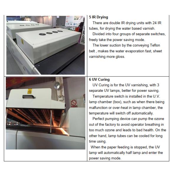 1060мм 80г Лист бумаги На водной основе УФ лакировка пятна покрытия машины