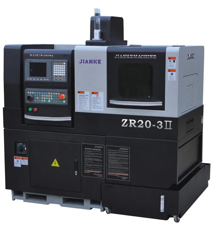 JIANKE ZR20-3II High Precision Swiss CNC Machine with Rotary Guide Bushing for Automatic Operation