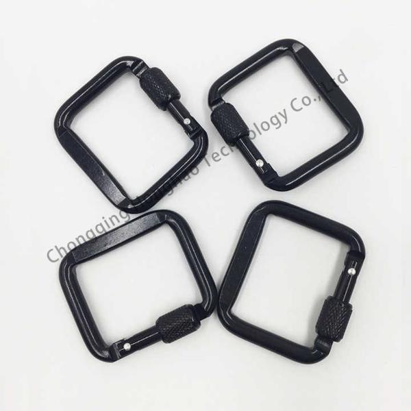 Outdoor Gear Essential Square Locking Carabiner Clip with Electrolytic Treatment Finish