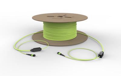 12 Core MPO Fiber Optic Cable 5.0mm Diameter Pre Terminated