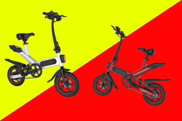 Pure Electric Collapsible Road Bike 120kgs Load , Electric Assist Bike Adjustable Seat Height
