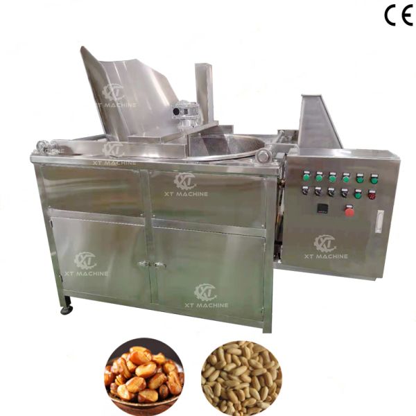 Automatic Peanut Frying Machine Nuts Peanut Batch Frying Machine