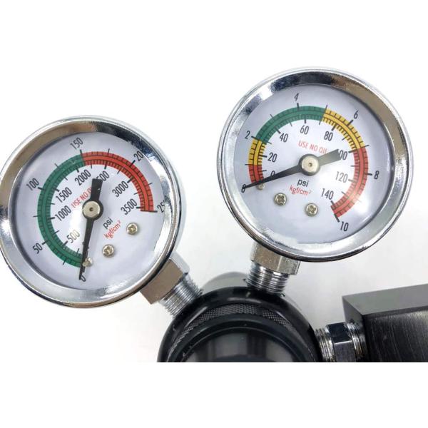 Fish Tank CO2 Regulator with Check Valve Dual Gauge Display CGA320 Thread Solenoid 110V