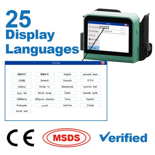 New T1 Mini Portable Handheld Inkjet Printer Date Printer Touch Screen logo Coding Machine Small Printer for Bottle Caps and Box