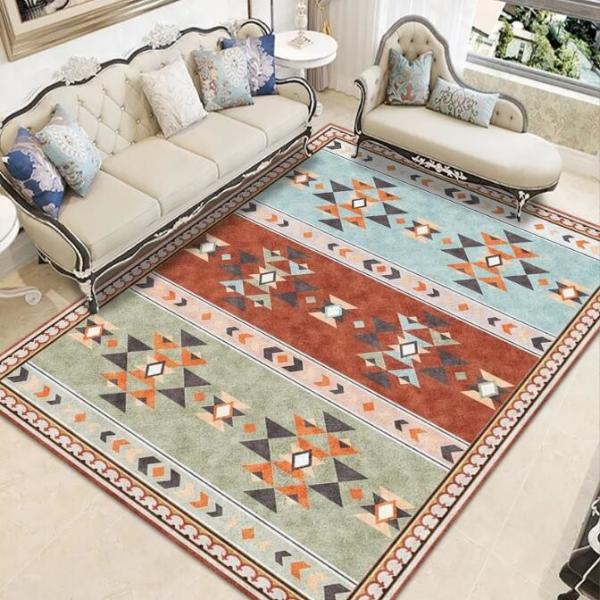 Home Chinese Classical Soft Velvet Mat Living Room Floor Carpets Large Area Carpet Thickened