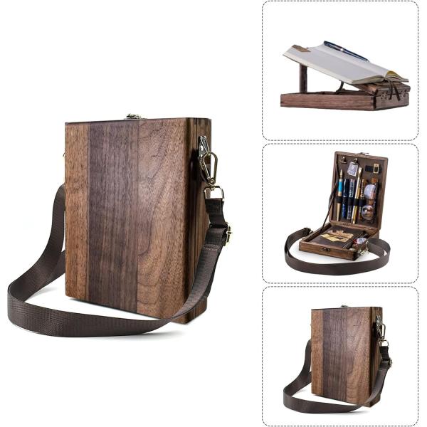 Embossing Multi-Function Portable Wooden Desktop Painting Drawing Easel with Storage Box