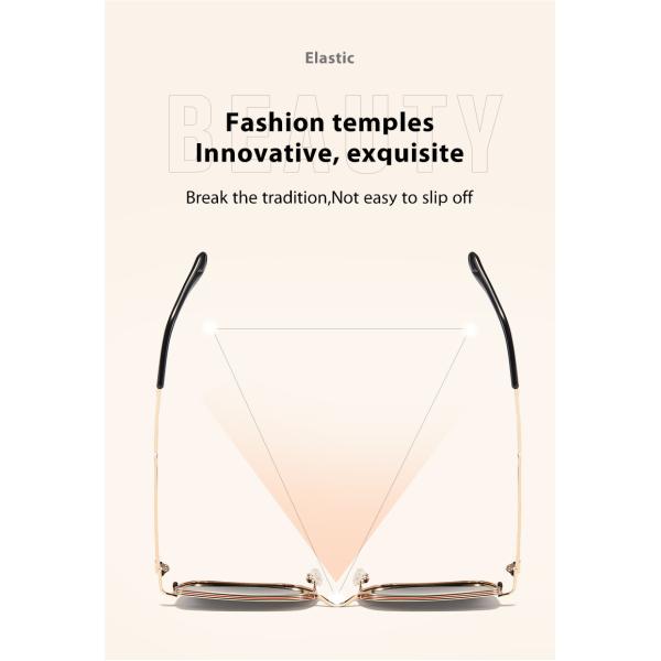 Рамка металла поляризовывала объективы триацетата солнечных очков дам прочные