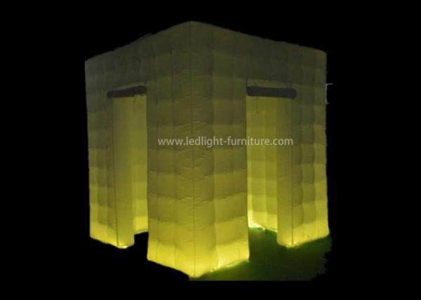 Cabine inflável branca da foto do cubo do diodo emissor de luz de Oxford com as 16 cores que mudam luzes