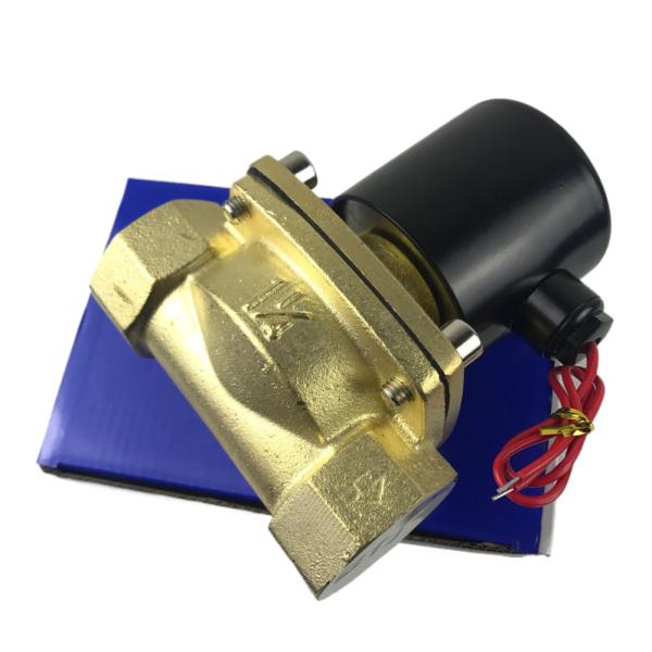 2W350-35 1 1/4 pulgadas de latón puro válvula de solenoide de agua válvula de aire normalmente cerrado NC