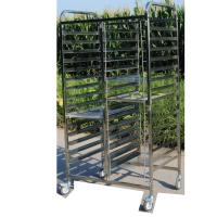 Chariot de rangement de boulangerie personnalisable en acier inoxydable 304 pour boulangerie réfrigérateur à haute vitesse