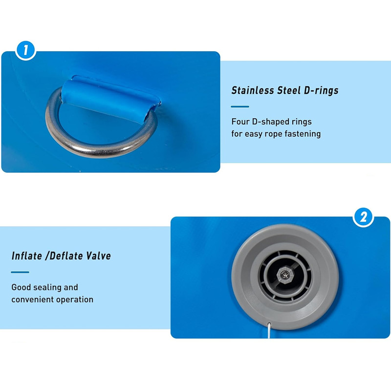 Customized Heavy-Duty Inflatable PVC Boat Fender for Docking and Yacht Sailboats Deflatable for Easy Storage Boat Bumper