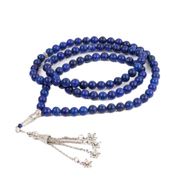 33 99 Factory Custom 8mm Natural Stone Beaded Tasbih Muslim Islamic Prayer Beads