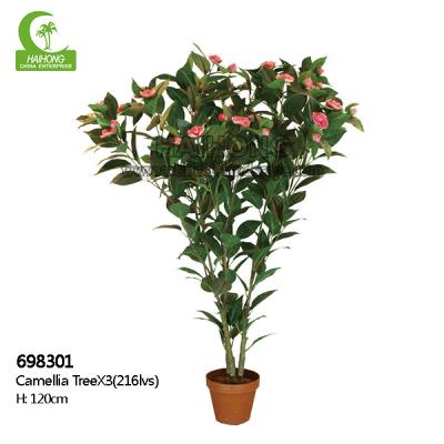 Altura artificial Camellia Tree das plantas 120cm do toque real do partido