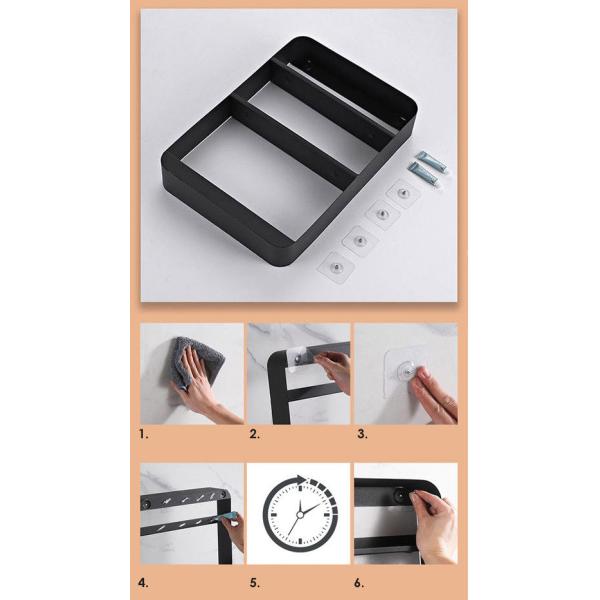 Multi Layer Wall Mounted Kitchen Shelf For Condiment Bottle Jar Spice