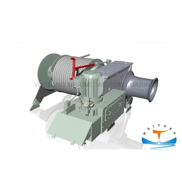 High Speed Marine Electric Winch Less Noise 30-400kn Working Load Low Maintenance