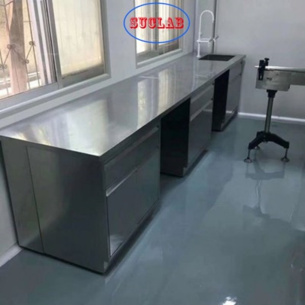 Pehnolic Resin Worktop Stainless Steel Lab Benches Laboratory Cabinet Stainless Steel Durable and Easy to Clean for Scientific Research