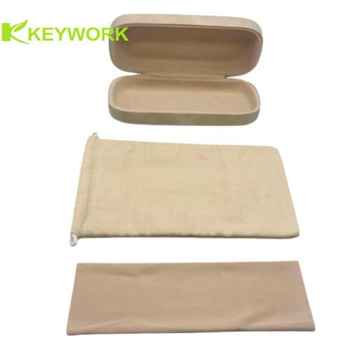 Metal Portable Primary Color Style Vintage Oil Wax PU Leather Stylish Eyewear Glasses Case
