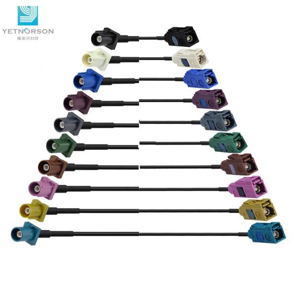 10 Conductors Fakra Connector RF Cable for Customized Pigtail LoRa/LPWAN Antenna