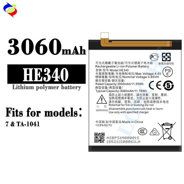 Batería recargable HE340 para TA-1041 Un reemplazo para reemplazar la célula