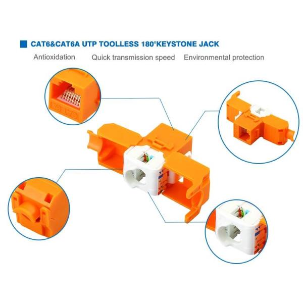 Le-K055 CAT6A RJ45 Cat6 Network Keystone Jack