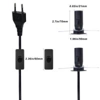 Cable d'alimentation UE avec porte lampe E12 E14 E27 et interrupteur d'allumage/d'arrêt