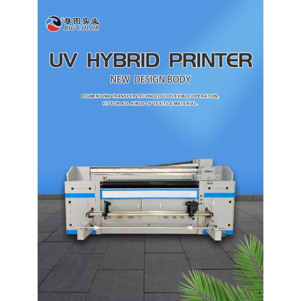 1.9m Wide Large Format ZT1900 DH Hybrid Printer with and 6ft CMYK Eco Solvent Ink