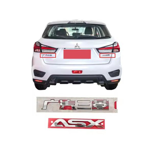 Hot Offer Auto Parts for Mitsubishi ASX 4WD Rear Tailgate Body Sticker Decal Kit New Auto Spare Parts with ASX Letter Logo Mark