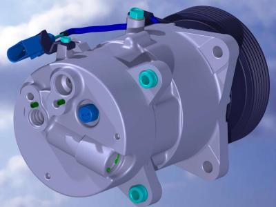 embreagem do condicionamento de ar 108mm do compressor da C.A. de Visteon do carro 200cc