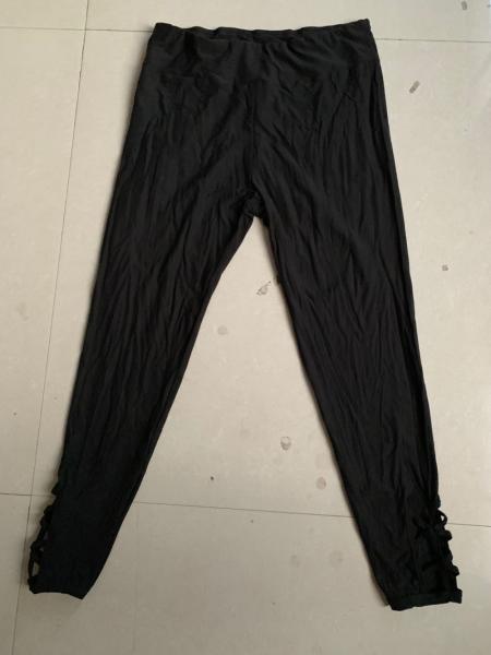 Stockpapa Black Yoga Athletic Wear Ladies Yoga Jeggings 10% Spandex