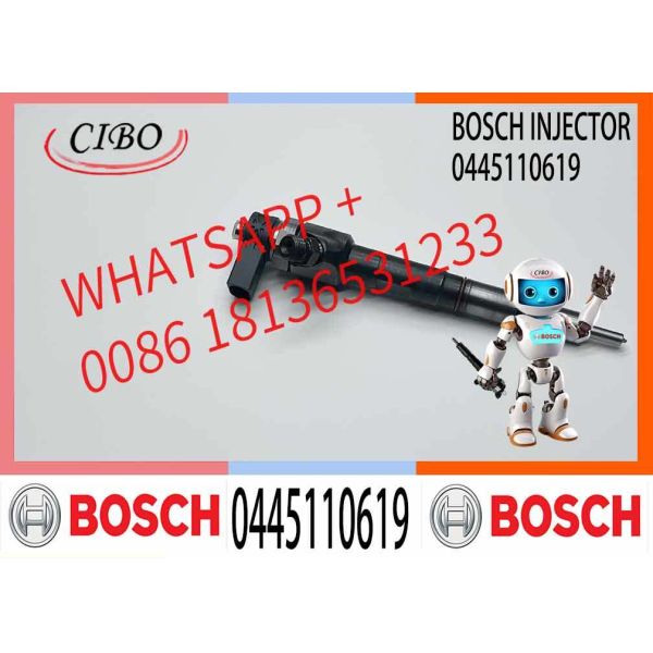 Common Rail Injector Diesel Fuel Injector 0445110443 0445110442 0445110619 for Great Wall Hover H5 H6 2.0 TD Injector