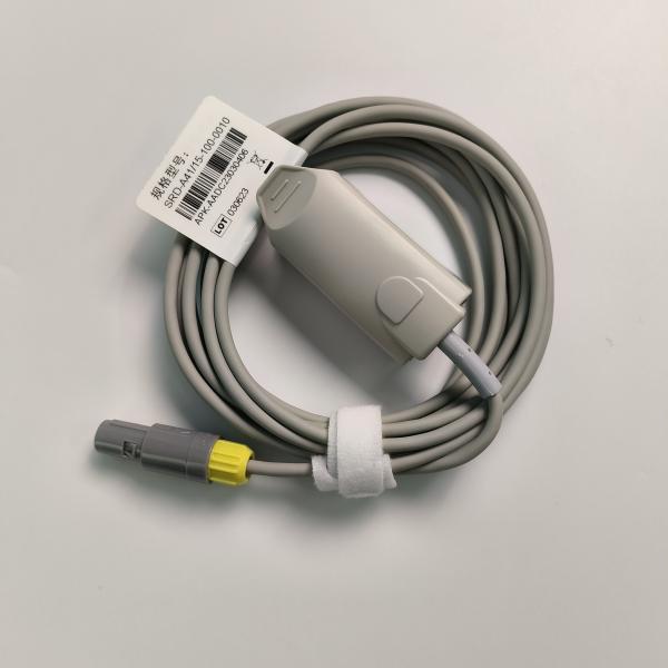 Integrated Adult Finger Clip Blood Oxygen Probe With 5 Needles Yellow Lemo Connector PN 15-100-0010