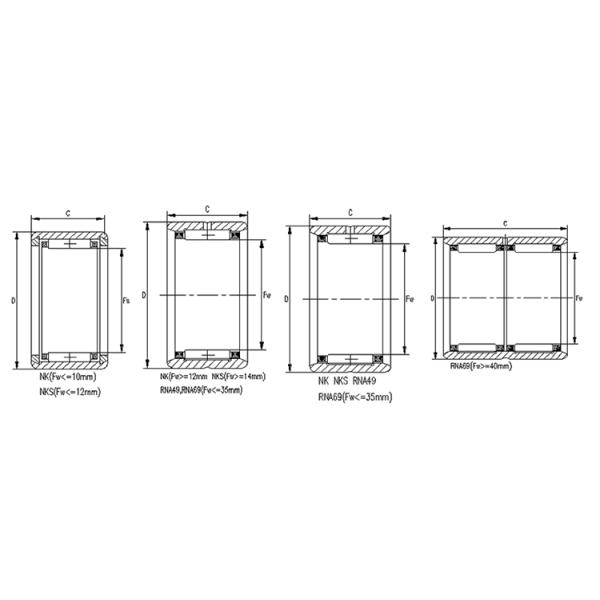 RNA69 52100 Chrome Steel Needle Roller Bearings