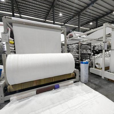 Durable White PP Woven Cloth Roll Material Transparent Finish For FIBC Bag Application