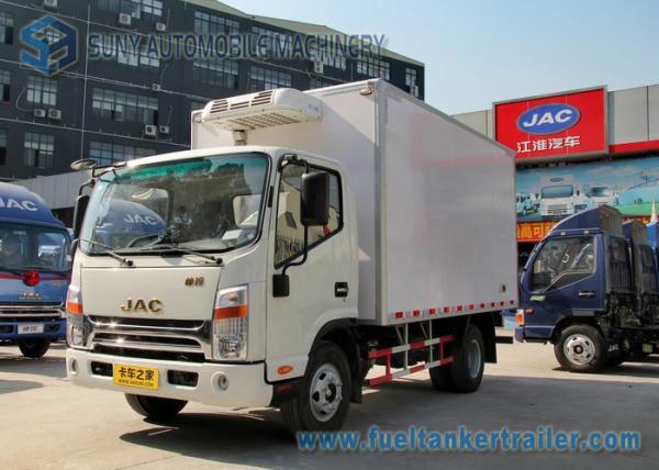 JAC 4 X2 Small Refrigerator Van Truck White 5 Ton Ice Cream Truck
