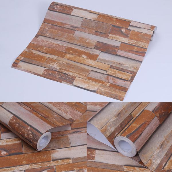 CLASSIC Style 3D Brick Self-adhesive Vinyl Wallpaper for Hotel/Coffee Shop Decorative Film