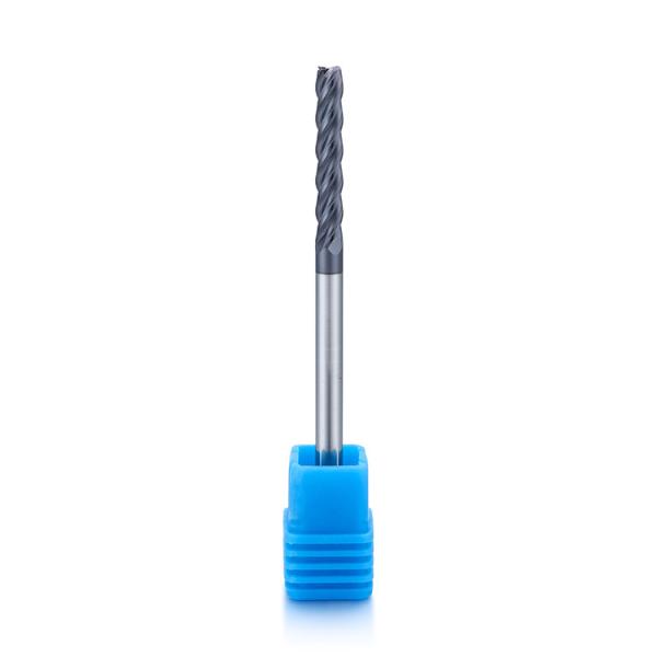 Copper Long Neck Micro Diameter End Mill TiAlN Coating For Precise Machining