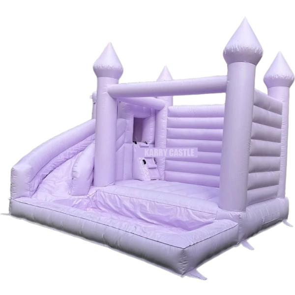 Commercial Grade PVC Inflatable Decorable Castle with Ball Pit and Slide