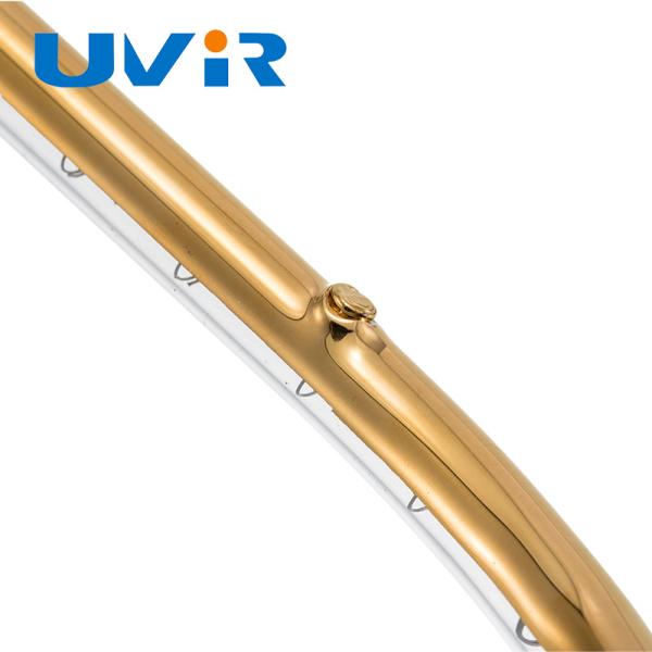 3D Contoured Gold Reflector Infrared Heating Element Tube with 150-6000W Power for Plastic Welding