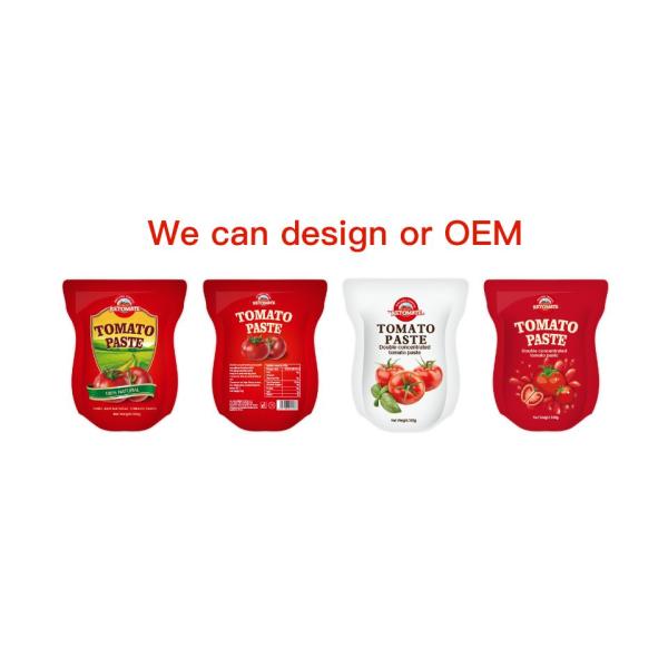 340 граммовный пакет томатной пасты соответствует стандартам ISO HACCP и BRC для соответствия ценам на заводе