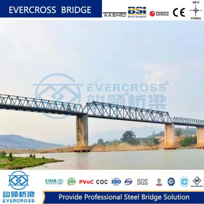Efficient Construction Process Metal Truss Bridge For Railway Transportation