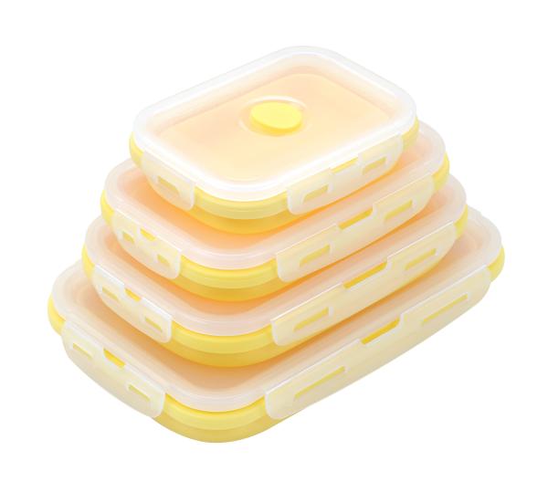 350ml 500ml 800ml 1200ml Reusable Silicone Picnic Box