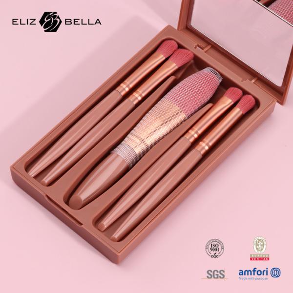5pcs Sombra de Olho Set Pinsel Tamanho de Viagem cabelo de nylon
