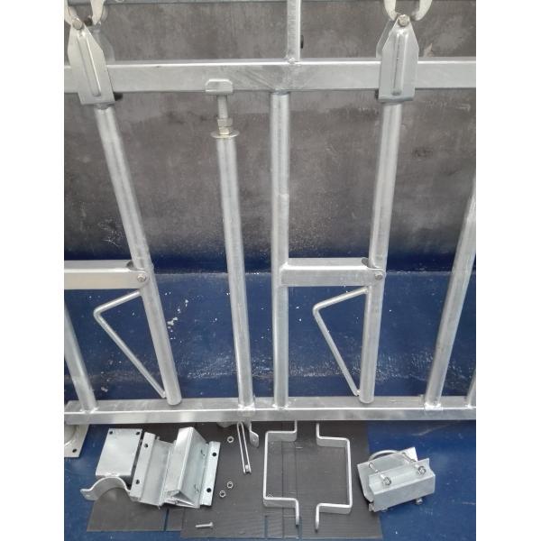 Silver Color Cattle Headlock Feeder Livestock Farming Equipment 8ft 10ft 12ft