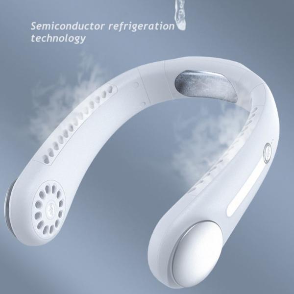 Hands Free IPX4 Waterproof Neck Fan 3 Speeds With Natural Wind